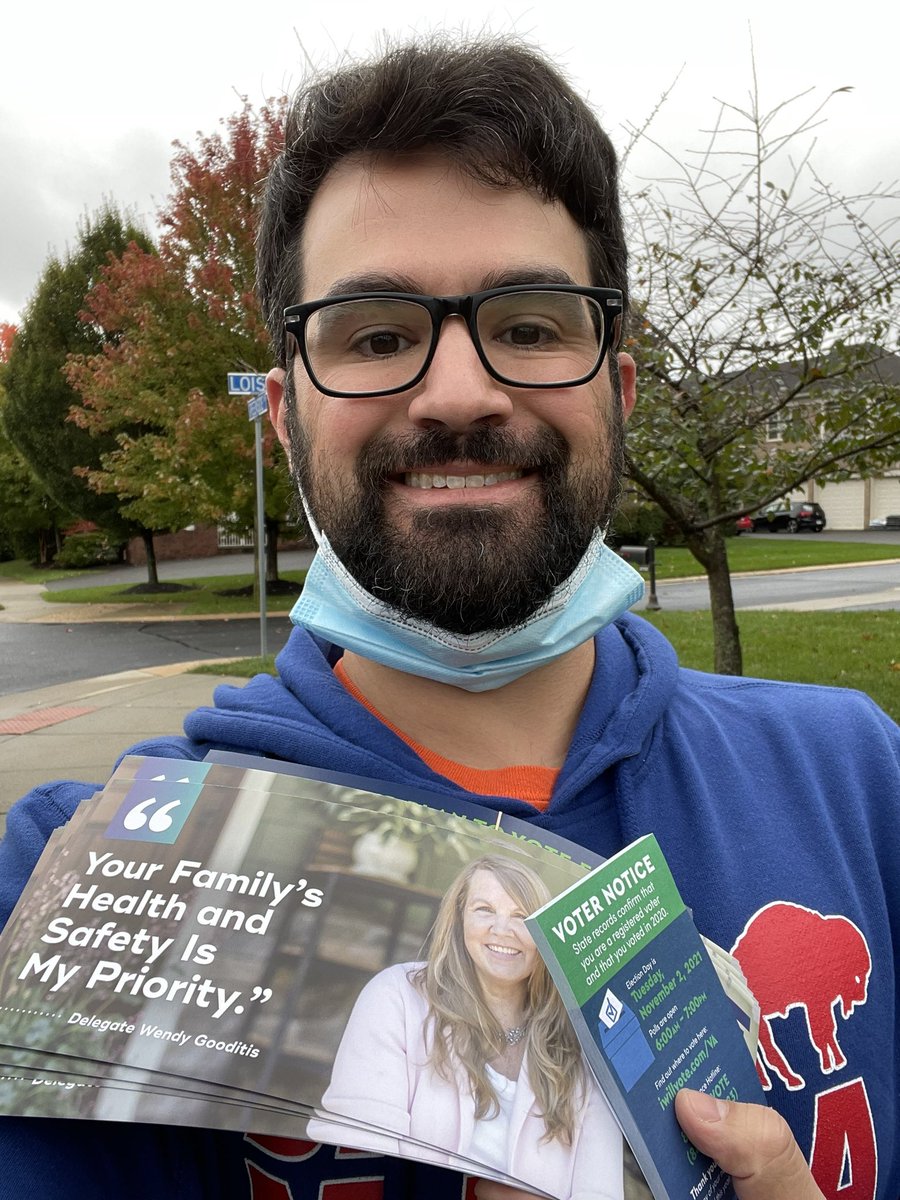 AZuckermanVA's tweet photo. It’s Knocktober out here in Brambleton for @TerryMcAuliffe @HalaAyala @MarkHerringVA and @WendyGooditisVA! #VirWINia https://t.co/Fbx841YbKg