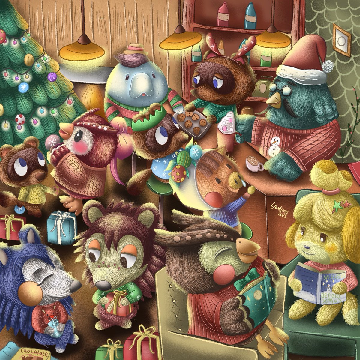 LariArtThings's tweet photo. Another Christmas print / card ready for my Christmas launch Nov 8th ✨🎄 https://t.co/ELFe7IIbAZ