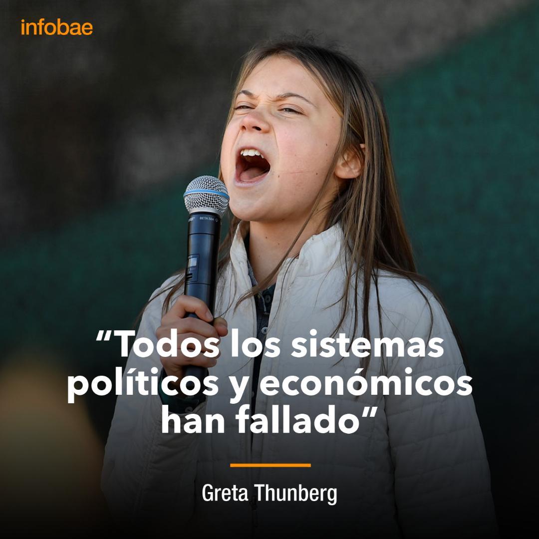 Suelto Cuarto Melancolía Infobae América on Twitter: "Greta Thunberg: “Todos los sistemas políticos  y económicos han fallado” https://t.co/8H7imtEoU1 https://t.co/Ild8AXvxQd"  / Twitter