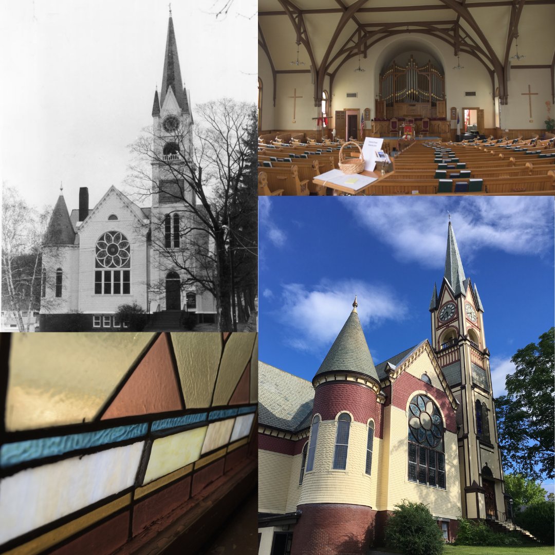 Introducing Seven to Save 2021 listee: the United Baptist Church in Laconia.  This impressive wood-frame church remains largely as it was built in 1892.  Learn more here: nhpreservation.org/blog/2021-seve…