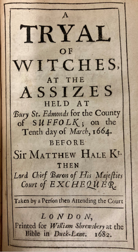 LawLibCongress's tweet photo. In today's special #Halloween post, Nathan discusses the evidence Matthew Hale admitted in the Bury St Edmunds Witchcraft Trial of 1662. https://t.co/whlIgciGxS
#RareBook https://t.co/4TUSm1Jcsb