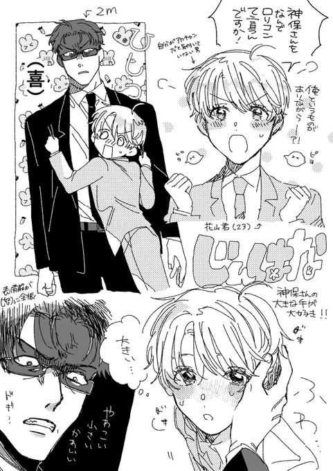 体格差… 