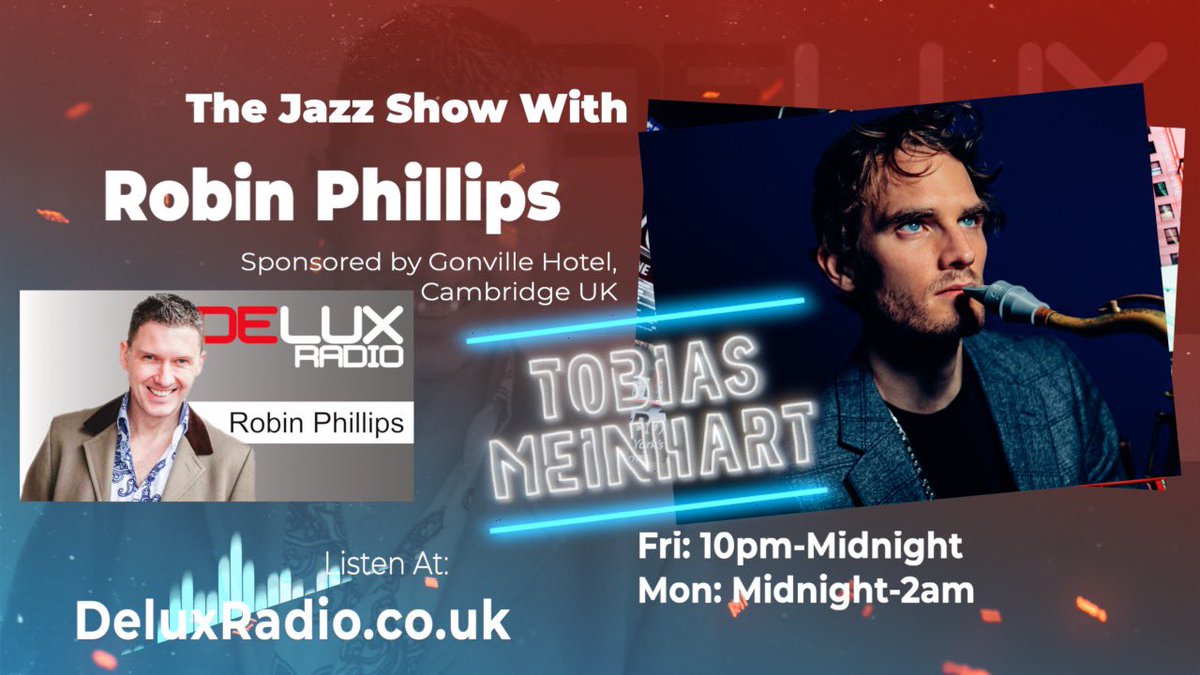 Listen again link for full #interview w/ #NYC-based #saxophonist <a href="/tobiasmeinhart/">Tobias Meinhart</a> from 'The Jazz Show' w/ <a href="/GonvilleHotel/">Gonville Hotel</a> on <a href="/realdluxradio/">DELUX RADIO 🎶🎧</a>.

mixcloud.com/Delux_Radio/fu… #interview #saxophonist #jazzsax #NYC #NYCjazz #NewYorkCity #radioshow #podcast #jazzpodcast