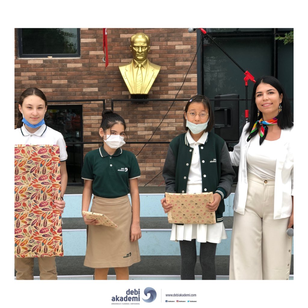 Okulumuzda düzenlenen resim yarışmasında dereceye giren öğrencilerimizi tebrik ediyor, başarılarının devamını diliyoruz.

Kazakistanlı öğrencimiz Aya’ya fiziksel coğrafyanın sınırlarını aşıp gönül coğrafyasının kapılarını açtığı için teşekkür ederiz. 🇹🇷☺️

#29Ekim