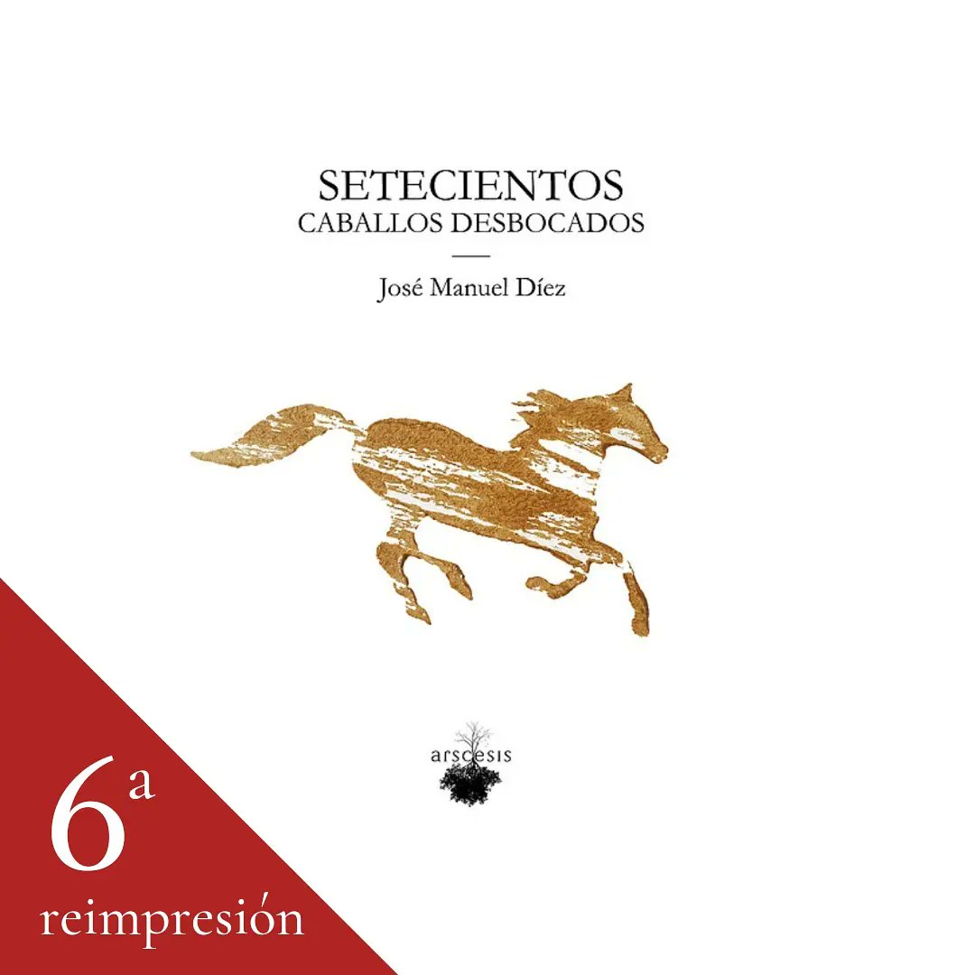 ARSCESIS's tweet photo. Cuando un libro es un BUEN LIBRO, cabalga desbocado e imparable ❤️ Sexta reimpresión de esta joya de aforismos y poesía del gran @DuendeJosele 🔥

Disponible en https://t.co/9ocKcxPKWv y en los eventos del autor ‼️ https://t.co/G155bhAOMp