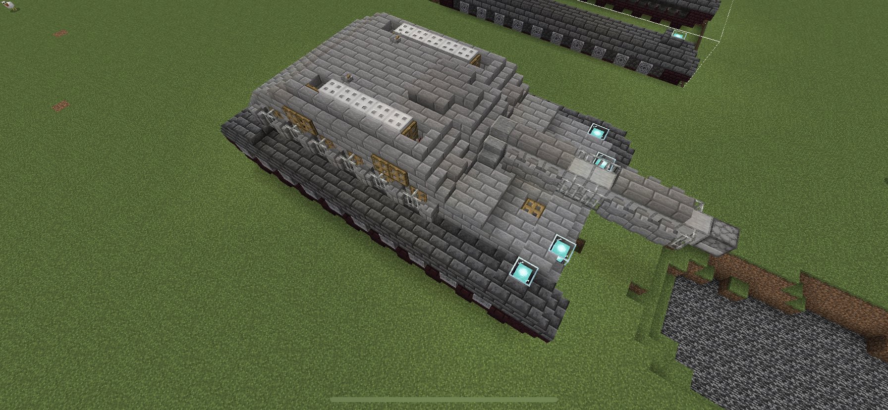 Ken マイクラ マインクラフト Minecraft マイクラ建築 Minecraft建築 Tntキャノン の知識が全くなく なんやかんやしてやっと実用的な戦車ができた 防御力の向上や砲の関係でだいぶでかくなったw 砲はコマンド式カートキャノンで 300 900m辺りを攻撃し