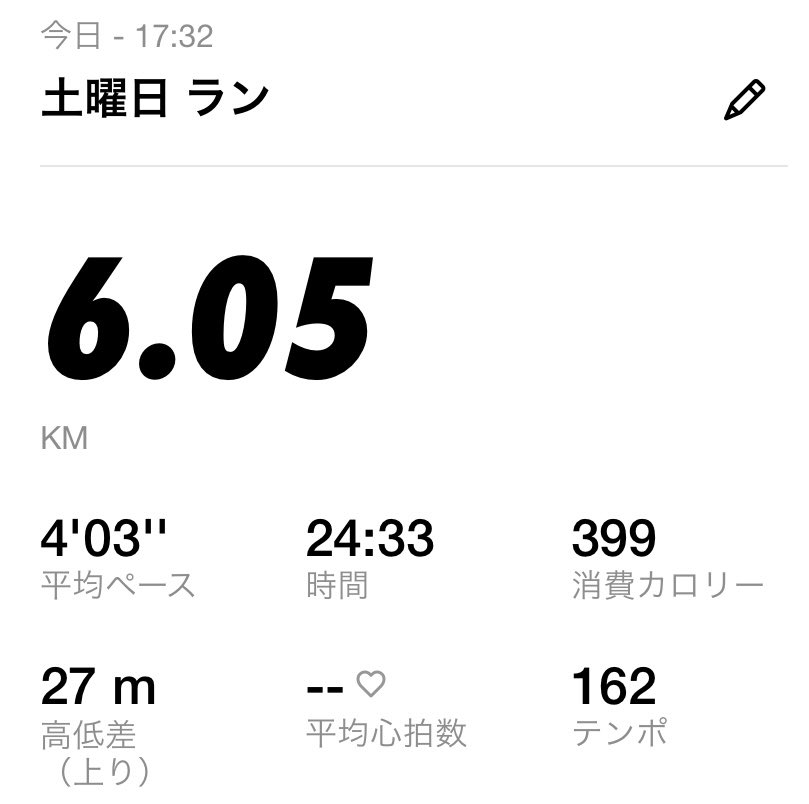 01023m's tweet photo. LT走6キロ
8キロ走るつもりがキツくてリタイア…
キツイのを耐える練習なのに何を��ってるんですかね私😡
家に帰って腹筋100回 https://t.co/3uaUGkq4kh