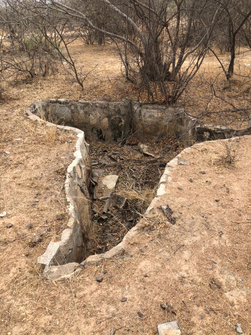 citezw's tweet image. A pond shaped as an African map in Bhalagwe where some #Gukurahundi victims would allegedly be tortured before being killed. #AsakheFilmFestival #PowerOfMemory