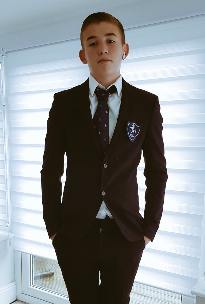 Sarahs1266's tweet photo. Kent v Middlesex today ⚽️ @kentschools_fa - been a while since the boy has had to travel suited &amp; booted! #normalityreturning https://t.co/lEO8yqSqGx