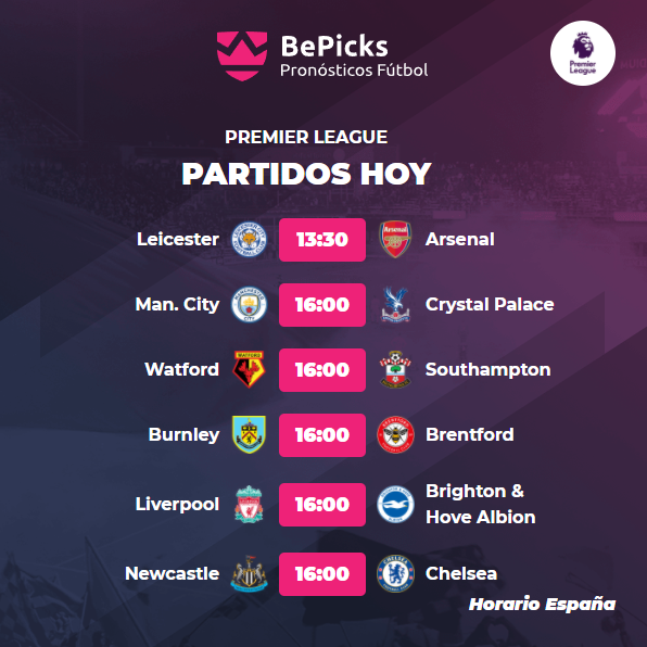 BePicks_Es's tweet photo. #Sábado cargado de partidos en la #PremierLeague. Os dejamos los #horarios de hoy 🏆⚽🔥!
Aprovecha para dejar tu #pick en nuestros torneos oficiales y consigue grandes premios por tus conocimientos sobre fútbol.  
https://t.co/IdhwebBvk4 https://t.co/AS2jR1aFbh