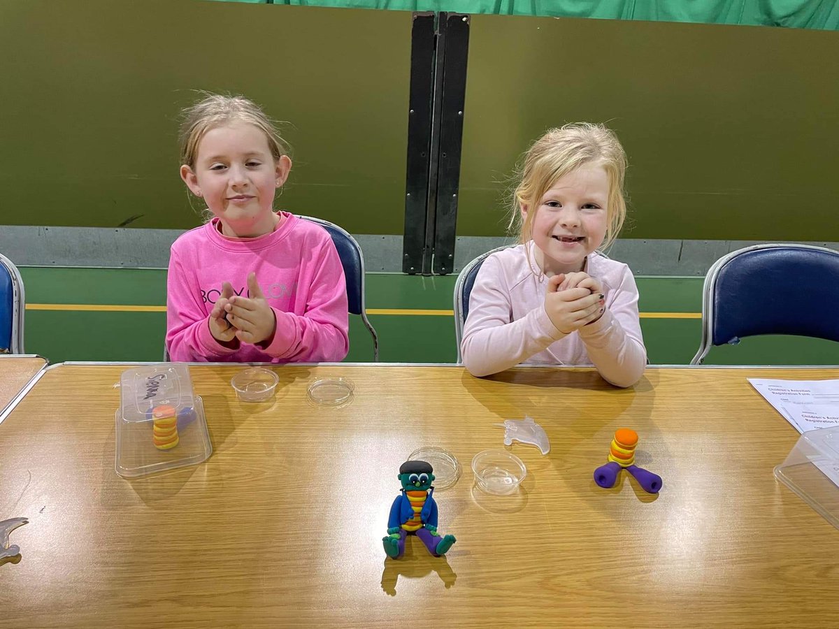 Busy Halloween workshops yesterday at <a href="/garvaghcombuild/">Claire Millar</a> &amp; Cookstown Leisure Centre! Well done to all the children your models were fantastic. We are at Greenvale Leisure Centre today 10am to 12 pm and 2pm to 4pm - see you there! xx #JumpingClay 🌈