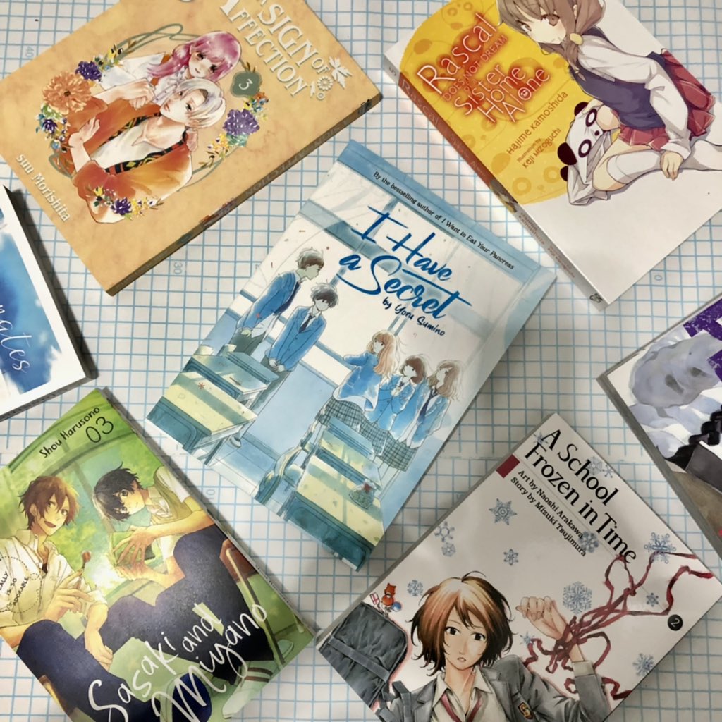 bukkuzon's tweet photo. 🌸💫 LONG WEEKEND READS 💫🌸
Grab them here at bukkuzon: https://t.co/X3khCjRntZ
#manga #bookstagram #asignofaffection
#mangahaul #sasakiandmiyano #ihaveasecret #aschoolfrozenintime #thecasestudyofvanitas #spyclassroom #eightysix #thedetectiveisalreadydead #loveofkill https://t.co/yBEDeNwPlX