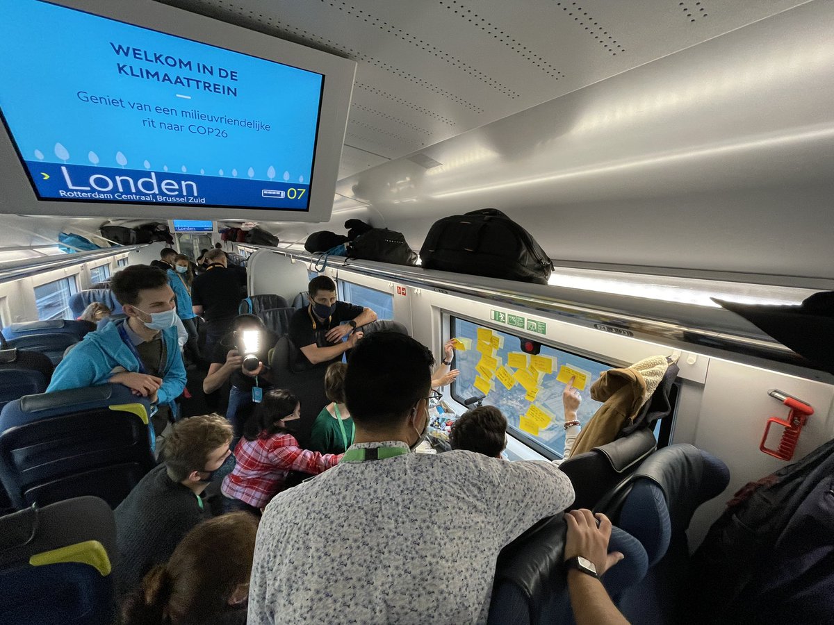 Post it! Workshops on sustainable transport throughout the #ClimateTrain to #COP26