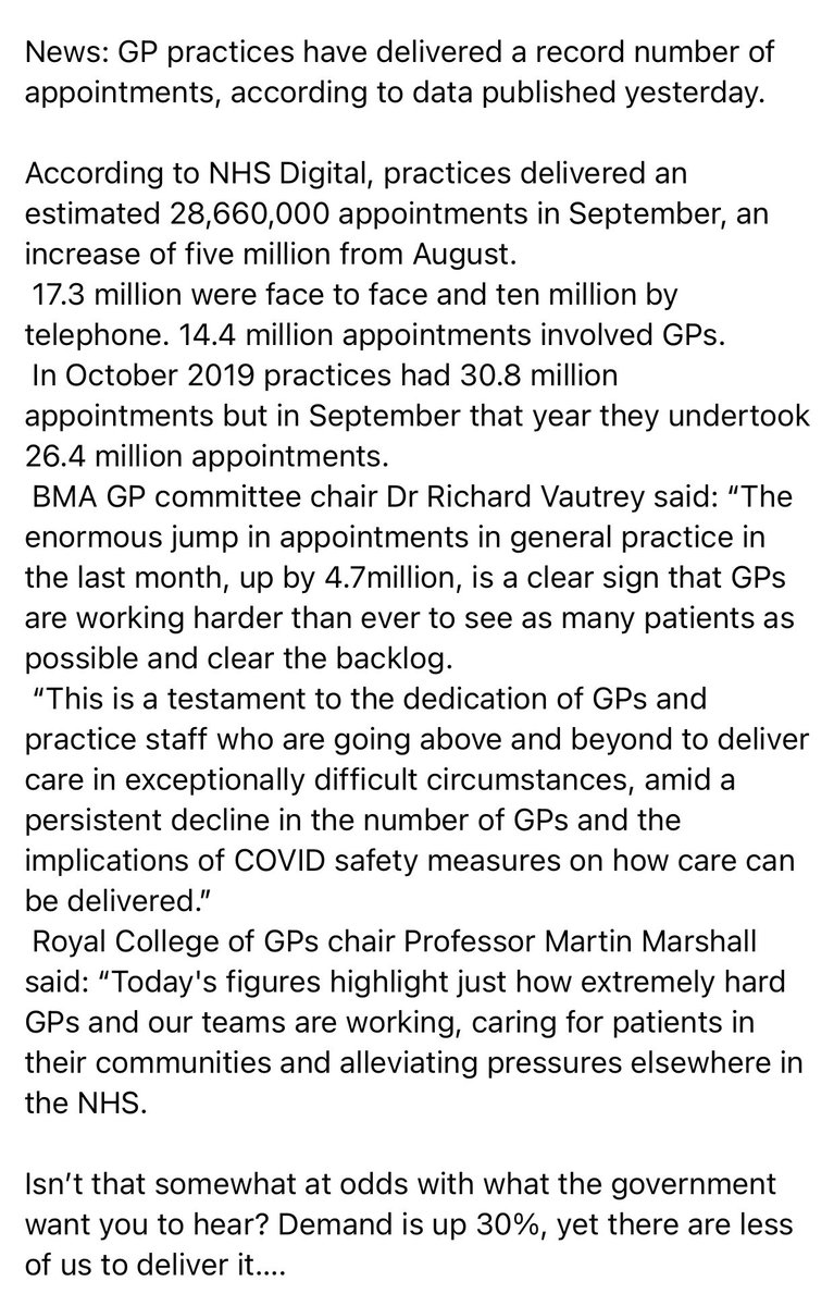 This won’t be seen any the press or any mainstream media @Channel4News @NHSEngland @TheBMA @BorisJohnson @sajidjavid @DHSCgovuk @mikegalsworthy @bbchealth @10DowningStreet @mrjamesob @NHSuk @people_nhs @nhs @rcgp @DrAmirKhanGP @DrHilaryJones @GMB @BBCHughPym @BBCBreaking