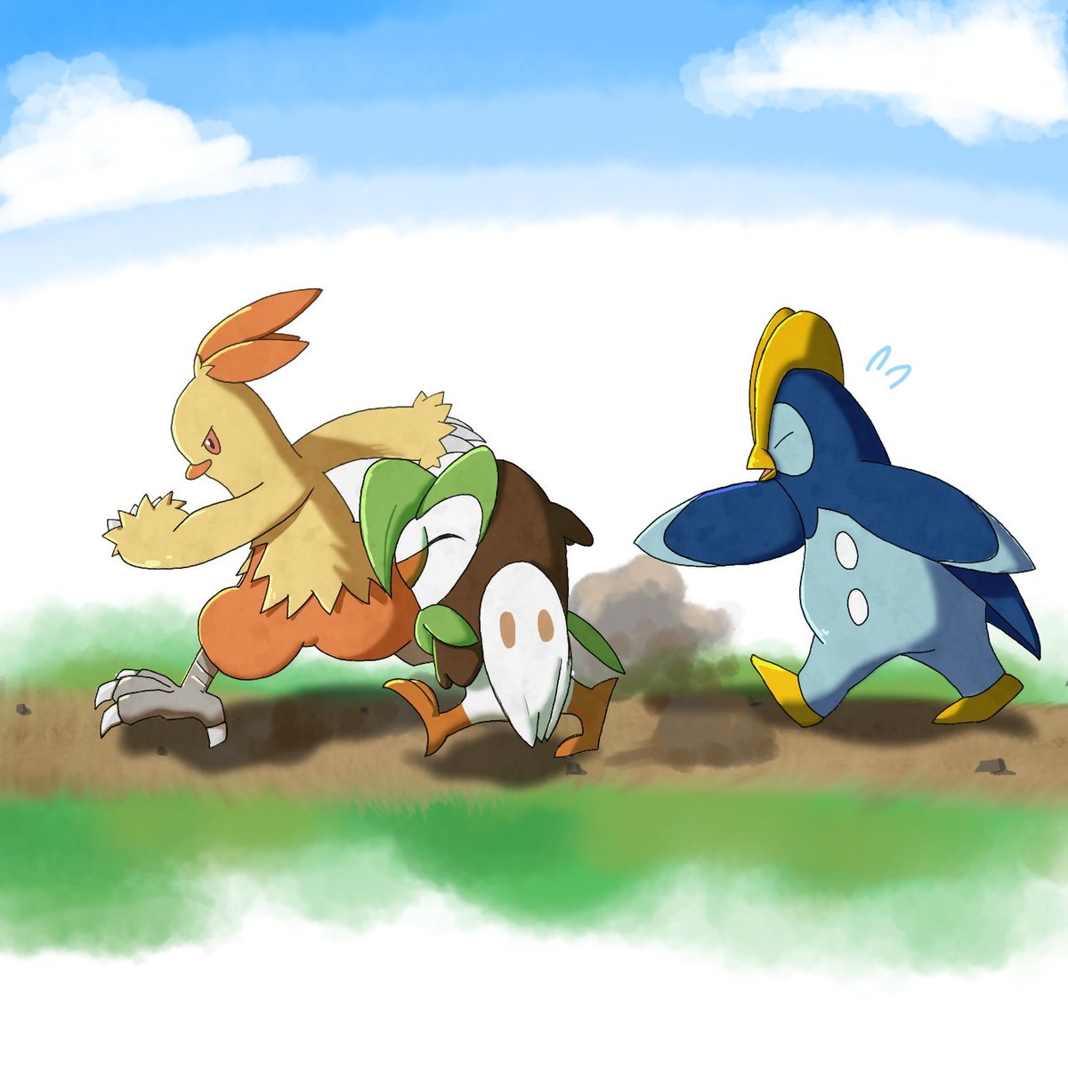 うせと 鳥御三家ｯ ポケモン イラスト Pokemon ポケモンイラスト 絵師さんと繋がりたい