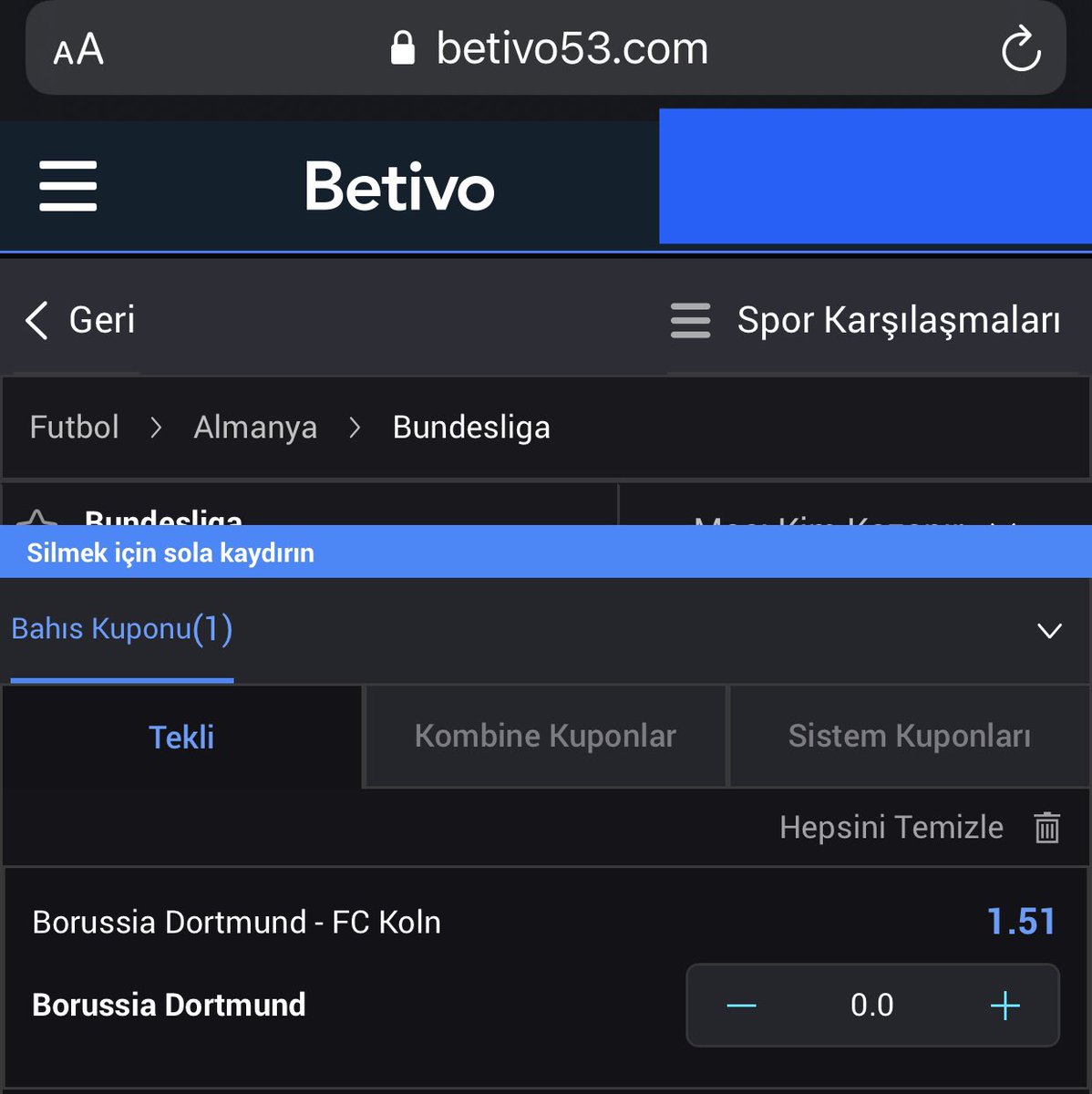 ⚽️Betivo / MAÇ ÖNÜ
<a href="/Betivo_Tr/">Betivo</a>

🎁%100 ve %50 Canlı İlk Yarırım Casino Bonusu 
🎁%100 Spor İlk Yatırım Bonusu

Link ; bit.ly/BETIVO

Destek için beğeni ve rt atmayı unutmayın 😎