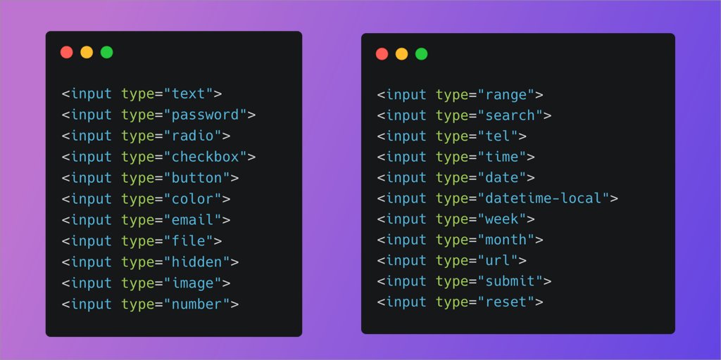 csaba_kissi's tweet image. 💡 HTML Tip

Did you know how many input types are supported in HTML? 👇🏼