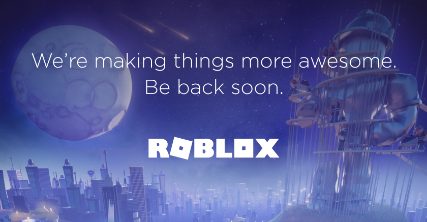 RobloxUptime's tweet photo. @TheSun @blox_status To confirm - NOBODY can access the Roblox platform as it is currently in maintenance mode and the only thing you'll be able to see is this image below displayed on the website. https://t.co/HsX0j6BNlQ