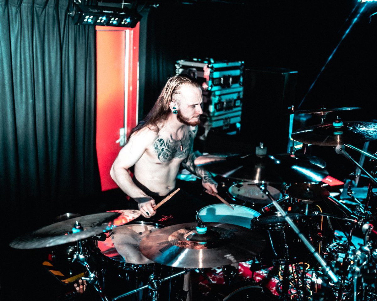 Dominicide_'s tweet photo. @Oskar_Drummer_ released a playthrough of "Theocracy" live from our EP launch. 

Check it out:

https://t.co/va8hSHEFxc

📸 - @Stephendewarvisuals https://t.co/ppmJSGTdMx