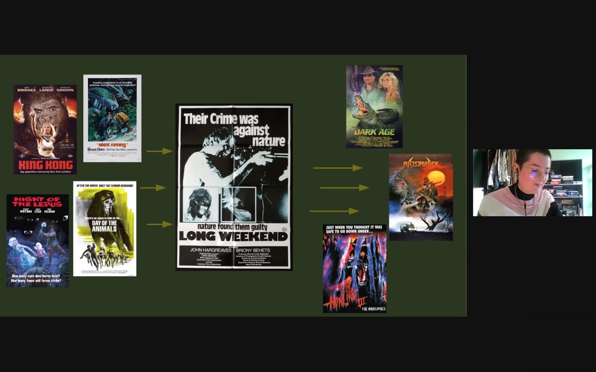 craigimann's tweet photo. And back at @DistShoresConf this morning to see @robotissy discuss LONG WEEKEND's place in the larger eco-horror cycle of the 1970s. An excellent exploration of the film as an example of both national and transnational genre cinema. #DistantShores https://t.co/IWvGHR2aQj