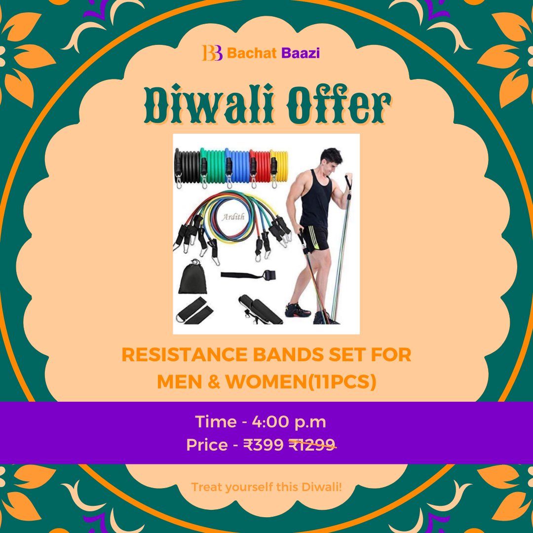 Resistance Bands Set for Men &amp; Women(11Pcs) will be available at the lowest possible price at 4:00 PM⁠.⠀⠀
⠀⠀
Link in Bio⁠⠀⠀
⠀⠀
#ecommerce #ecommercewebsite #ecommerceapp #product #sale #salesalesale #offer #offerprice #offersale #discount #shopping