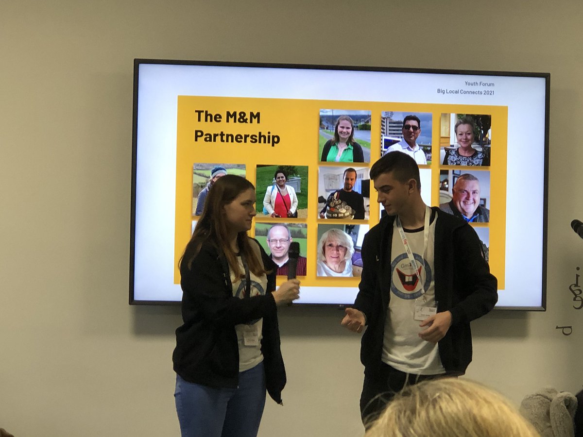 harriet1marsden's tweet photo. Here on Day 2 of #Connects21 we’re kicking off with a youth forum. SO refreshing to see a room full of adults listening to kids for once. They’re talking about climate change, mental health &amp; how to engage local young people. Ace to see Chloe and Lewis of @BLLV_GM2LF @LocalTrust https://t.co/sRNriiUokz