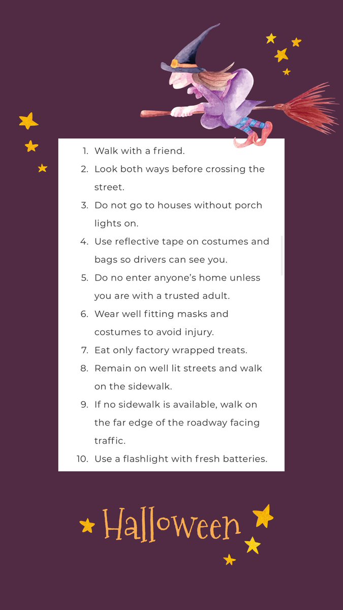 It’s almost time to hit the streets for our annual Halloween hunt &amp; we couldn’t be more excited for all of our TS members &amp; pals! Here’s a few important safety tips to remember before heading out! Wishing everyone a safe &amp; fun night.