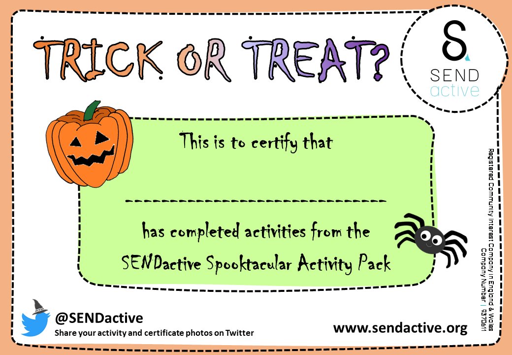 SENDactive (@sendactive) on Twitter photo 🎃 SENDactive SPOOKTACULAR ACTIVITY PACK 🎃 These fun and spooky activities will keep you and your family moving this #Halloween weekend! Give them a go and tag <a href="/SENDactive/">SENDactive</a> in your photos! ⬇️ the full pack here: secureservercdn.net/160.153.138.53… #inclusive #holidayactivities 🎃 SENDactive SPOOKTACULAR ACTIVITY PACK 🎃 These fun and spooky activities will keep you and your family moving this #Halloween weekend! Give them a go and tag <a href="/SENDactive/">SENDactive</a> in your photos! ⬇️ the full pack here: secureservercdn.net/160.153.138.53… #inclusive #holidayactivities