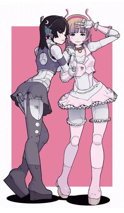 色塗りました 地下アイドルのメカ子ユニット 
