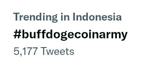 LUAR BIASA SEKALI #buffdogecoinarmy JADI TRENDING TOPIC TWITTER INDONESIA!