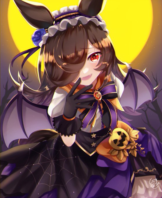 タグ付けミスったので再upしました!
ハロウィンライスちゃんです!🎃🍚
『お兄様も、ライスの仲間に、なってくれる…?』

#ウマ娘 
#ライスシャワー 
#ウマ娘プリティダービー 