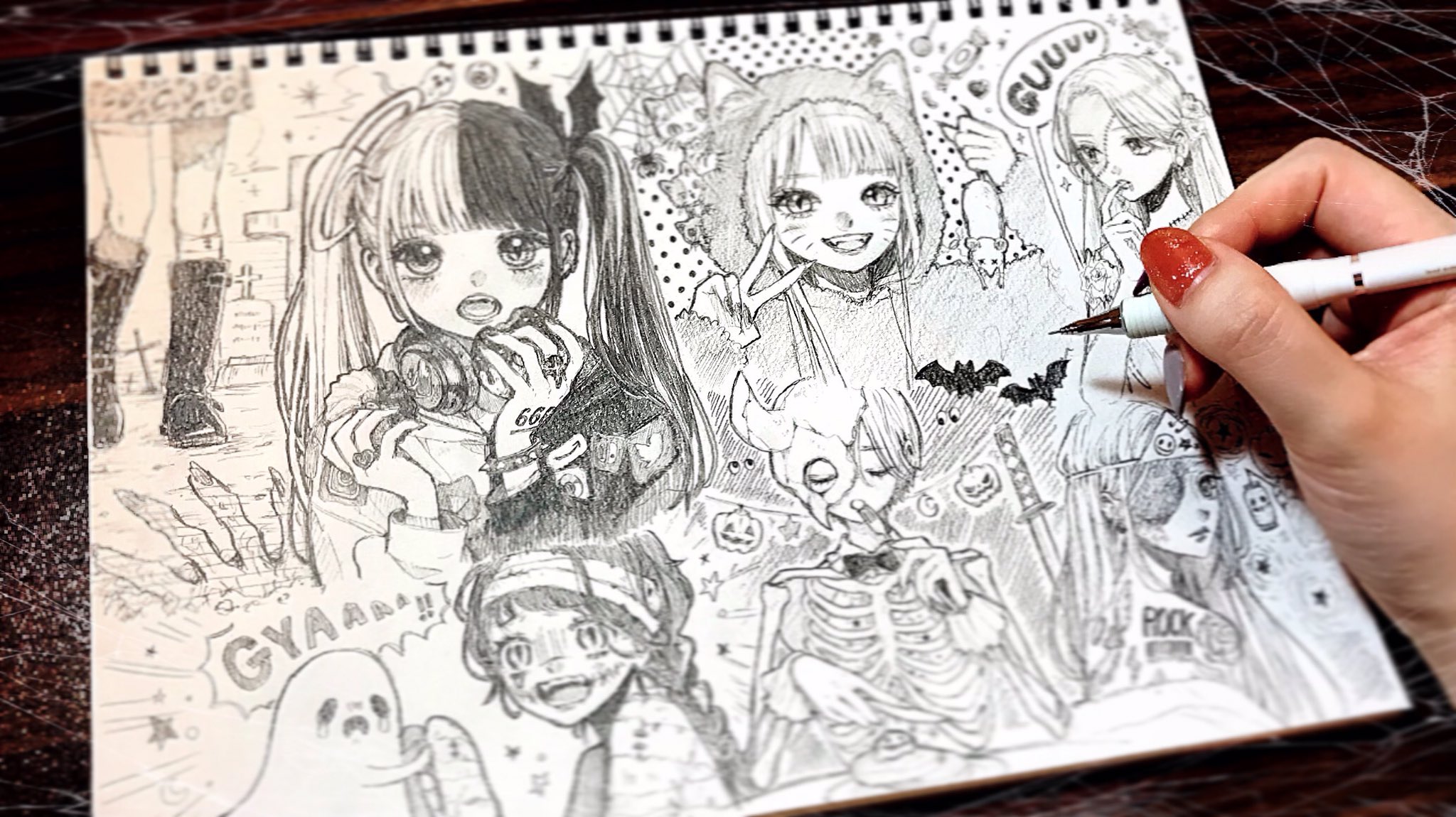 おてだま Otedama Art 動画を投稿しました こちらからどうぞ T Co 4qp9zgyz3h 久しぶりに動画撮影したので緊張 笑 でもハロウィンのイラストだけはどうしても描きたかったっ T Co I5ylhom4og Twitter