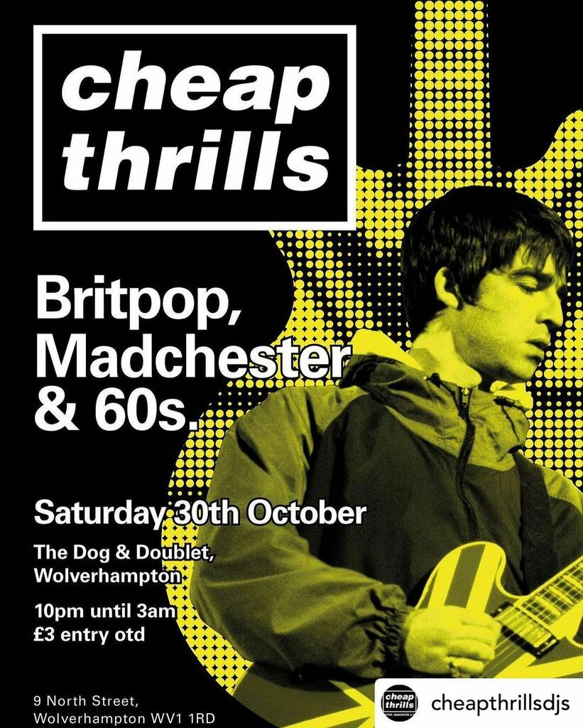 BangWolves's tweet image. Get that Britpop fix with some spooky shenanigans 🎃 tonight only at @doganddoubletwolves #wolverhampton #halloween #indie #britpop #madchester #60s 

Posted @withregram • @cheapthrillsdjs THIS SATURDAY! HALLOWEEN SPOOKTACULAR! 🎃 @doganddoubletwolves instagr.am/p/CVpeL7JDiLC/