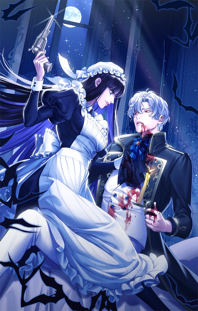 뱀파이어 남주와 남주를 토벌하려고 저택에 메이드로 취직해서 위장잠입한 뱀파이어 헌터 여주 컨셉으로 그렸던 일러스트 스터디 작업...
한달에 한번씩 주제 정해서 완성작 뽑는 스터디 시작했는데
이번 주제는 할로윈이었어용😘
#HappyHalloween