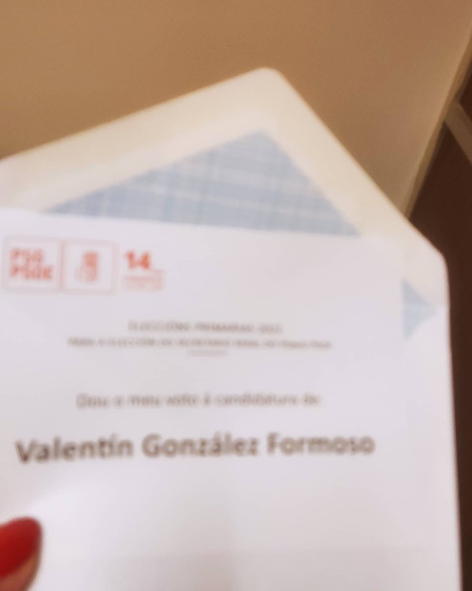 Cristinavigo28's tweet photo. YO VOTE HOY A Valentin González Formoso candidato a la secretaria xeral del PSOE convencida que lo que el partido socialista psoe necesita una persona como tú por eso tienes mi VOTO A GANAR A GANAR VIGO. #EuConValentin. https://t.co/awWYif55xR