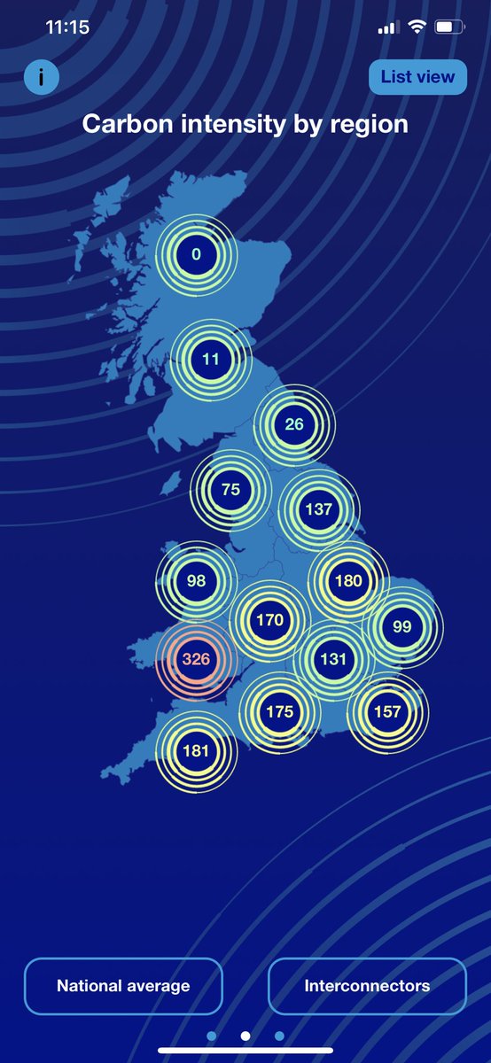 bartlettsboy's tweet image. Most of you know this stuff but this app will help you start EV charging, washing, tumble drying when the power is cleanest (and most likely cleanest). 
Set alerts as needed 👍
@nationalgriduk  #WhenToPlugIn #greenergrid #nationalgrid #cop26 #evcharging #cleanair