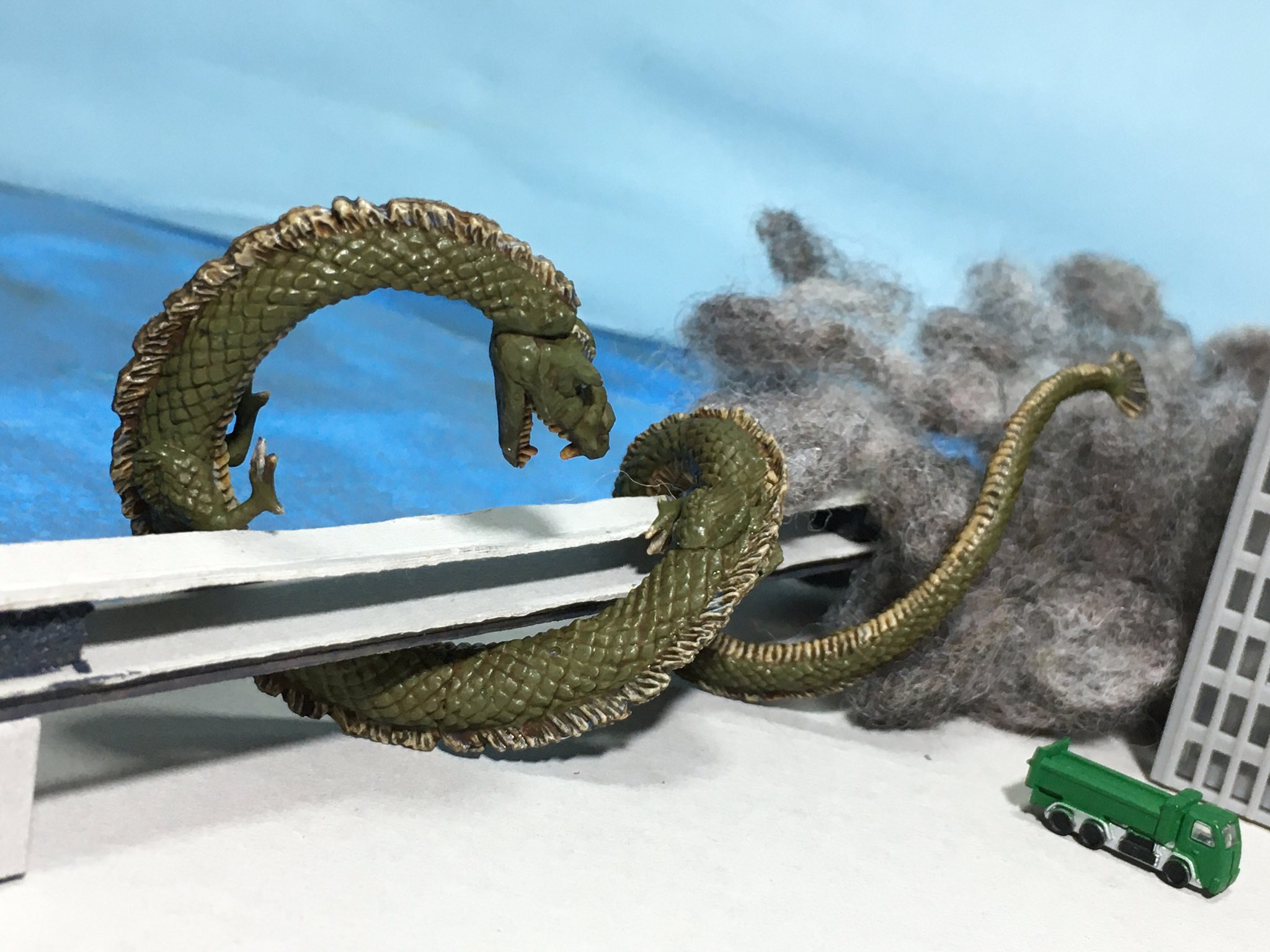 ゴジラ怪獣ソフビHG　二代目マンダ　リペイント完成品 ゴジラ怪獣ソフビHG 二代目マンダ リペイント完成品 軽かっ