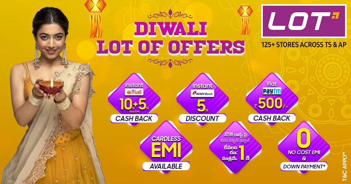 Lotmobiles's tweet photo. LotMobiles #Diwali2021 Exclusive Offersπ
Get the best offers on a wide range of Mobiles, TVs, Laptops and Accessories and save more on this Diwali.
Shop Now: https://t.co/nkNreAfJSU
#LotMobiles #LOTRASHMIKA #mobileoffers #festivalseason #Laptops #SmartTV https://t.co/iNVr1bmTjy