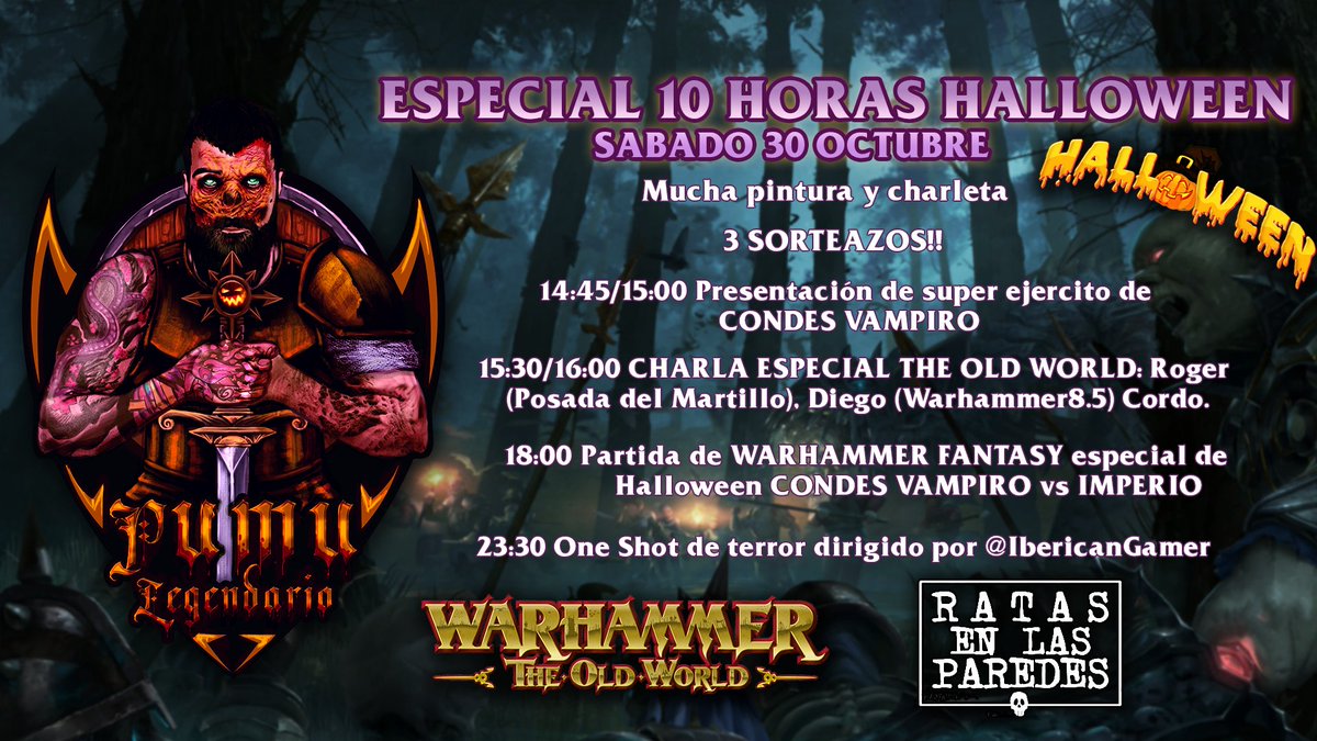 PumuLegendario's tweet photo. EN DIRECTO! Arrancamos ESPECIAL DE 10 HORAS!!! Pasate y ponte comodo!!
https://t.co/vwwLC91PSe

#wargames #warhammer #PaintingWarhammer #warmasterfantasy #warhammer40k  #warhammertheoldworld https://t.co/G87xFQFboK