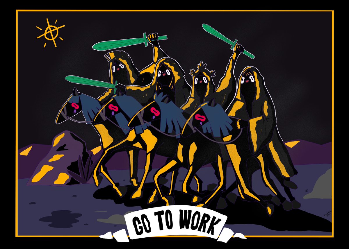 " Go to work "
the latest piece of The fellowship of Nothing Halloween drop
opensea.io/collection/fel…

#NFT #NFTCommunity #NFTs #nftart #nftcollector #NFTdrops #NFTdrop #OpenSeaNFT