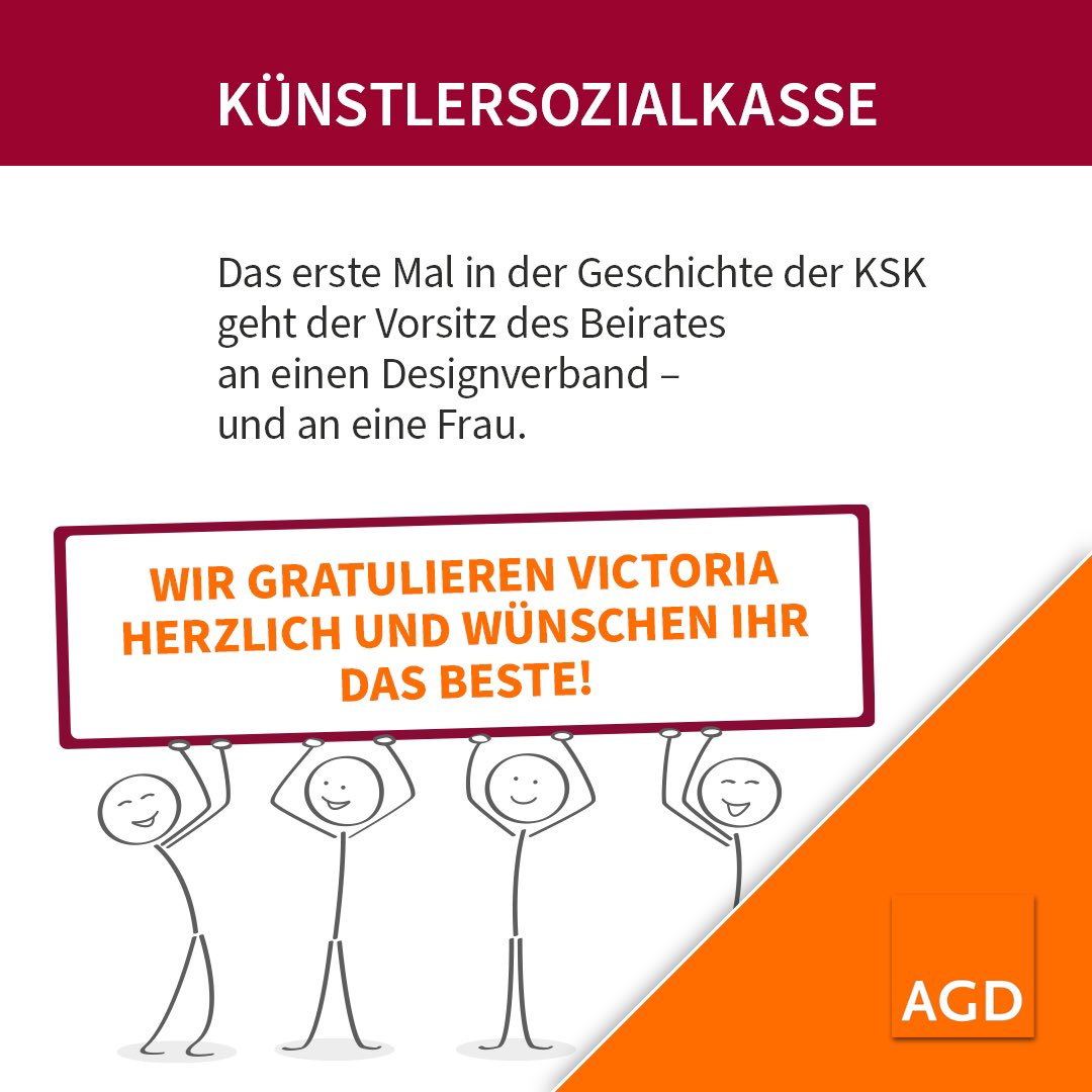 #KSK ab sofort mit AGD-Vorsitz. Wie andere in Berlin nehmen wir einen Auftrag an und freuen uns auf die neue Aufgabe. <a href="/DDesigntag/">Deutscher Designtag</a> #design #selbstständig #designer #agd #allesgutedesigner