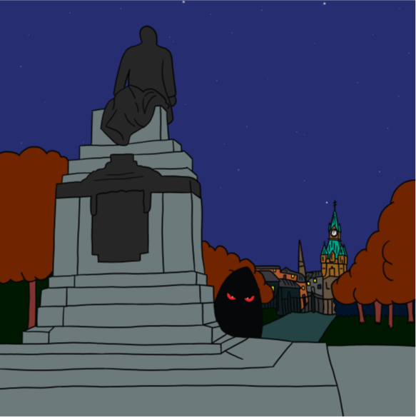 dawnmuirauthor's tweet photo. It looks like Andrew Carnegie is keeping a watchful eye on the Brollachan!
#ahalloweentale #thebrollachan #halloween2021 #dunfermline #andrewcarnegie #pittencrieffpark #picturebook #halloweenstory #indieauthor https://t.co/l8jlIcdZts