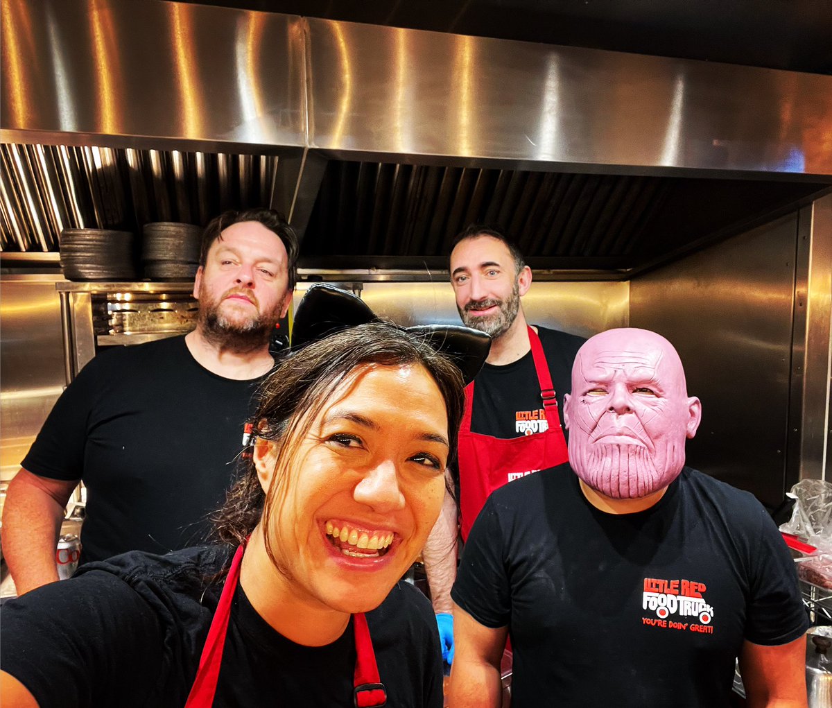 littlered_eats's tweet photo. Happy nearly #HALLOWEEN - we are ready for all your burger wants in #trinitykitchen @TrinityLeeds 🎃 

With Thanos on the grill what can go wrong 🥳🍔 https://t.co/Wp40yJRuJA