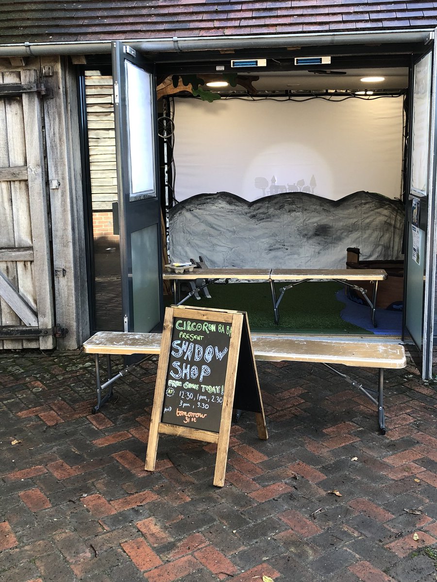 lizwolton's tweet photo. Setting up for @circorumbaba #Shadowshop at Itchen Valley Country Park today and tomorrow #free @PointEastleigh https://t.co/Ze7riAhMgc