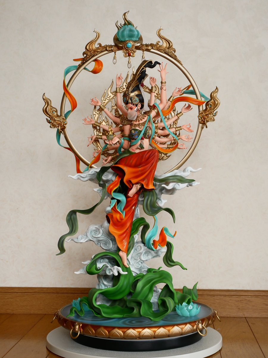 hamajippa's tweet photo. 【レビュー】
Coreplay Studio Flying Apsaras CPFT-01 H60cm 1100pcs Copyright
敦煌飞天 千手玄女
コアプレイの敦煌飛天シリーズ第1弾
自分の収集物の中では異色ですが…コンセプトに惹かれました笑
#Coreplay #FlyingApsaras #コアプレイ #敦煌飞天 #千手玄女 #フィギュア #スタチュー #statue https://t.co/E2yGMgrB64