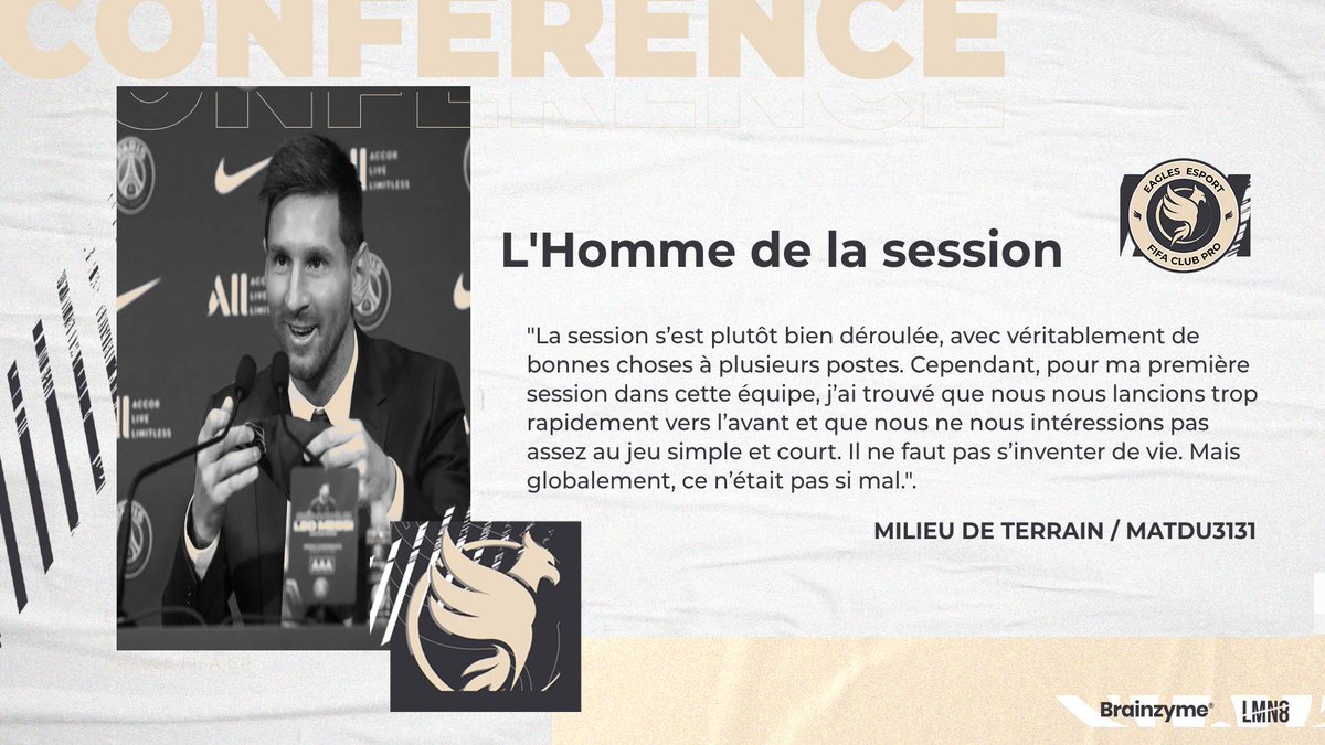 L'homme de la session de jeudi était en conférence de presse ... Bravo à lui pour sa performance . MATDU3131