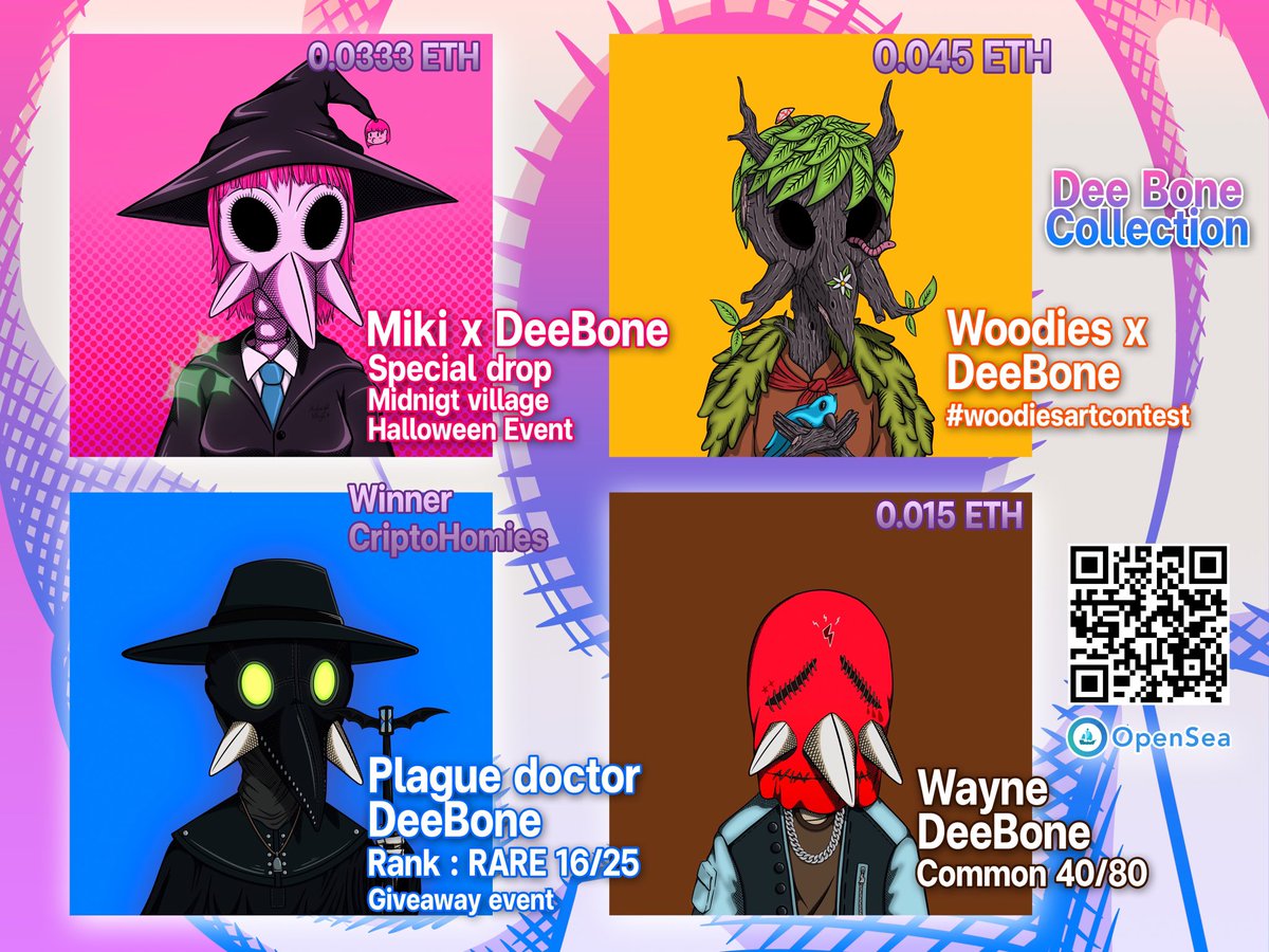 disvble_nft's tweet photo. Update new drops of the week✨📈
Miki x DeeBone 
Woodies x DeeBone
Wayne DeeBone

Opensea link 
https://t.co/wsPgvLJNiv
Discord link
https://t.co/tUm5GP0VWJ

#NFT #nftcollectors #NFTCommmunity #NFTTHAILAND https://t.co/wlqYTc3Vff