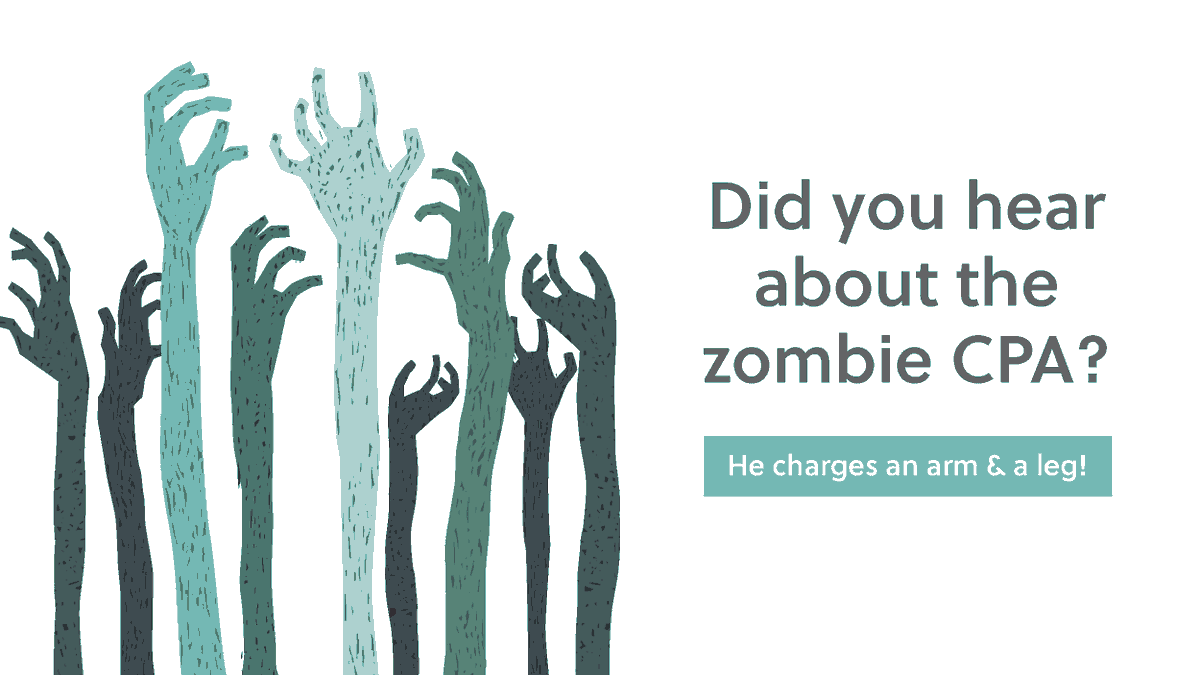 EngineeredTax's tweet photo. Happy #Halloween weekend!! 🎃💀

#TaxTwitter #accounting #accountants #finance #humor #accountanthumor #halloweenjokes #funny #jokes #HappyHalloween https://t.co/cXDcaM0JnY