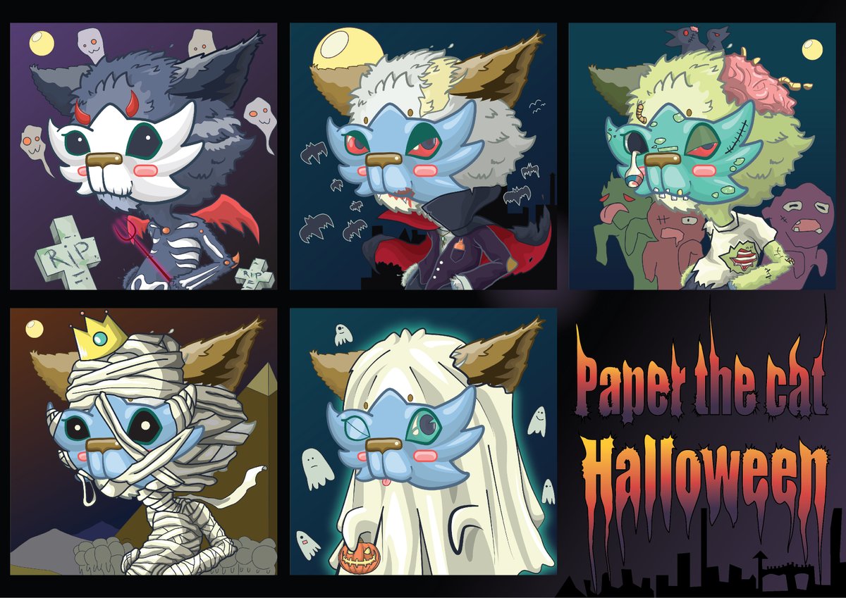 😺"𝕻𝖆𝖕𝖊𝖗​𝖙𝖍𝖊​𝖈𝖆𝖙​"😺
🎃"𝕳𝖆𝖑𝖑𝖔𝖜𝖊𝖊𝖓​"🎃
👻𝐍𝐞𝐰 𝐝𝐫𝐨𝐩👻
CompassSee you on Saturday 30 
at 10:00pm [GMT+7]​Compass
opensea.io/collection/pap…
👆
#NFTs #NFT #NFTCommunity #NFTartist #NFTCommunity #nftcollector 
#NFTTHAILAND  #nftasia #ThaiNFT  #NFTdrop 
#opensea