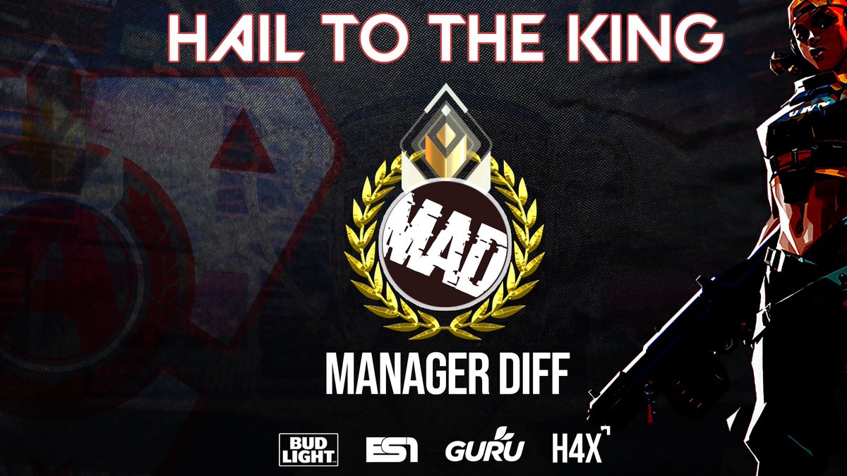 Congratulations to Manager Diff who take home the 10th edition of our #VALORANT King of the Spike tournament! We’ll played 🙌🏻

See you all again next month!